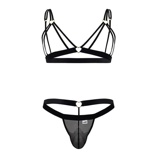 CandyMan 99838 Two Piece Outfit Color Black